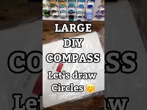 Part of a video titled How To Make A DIY Compass For Creating Circle ... - YouTube