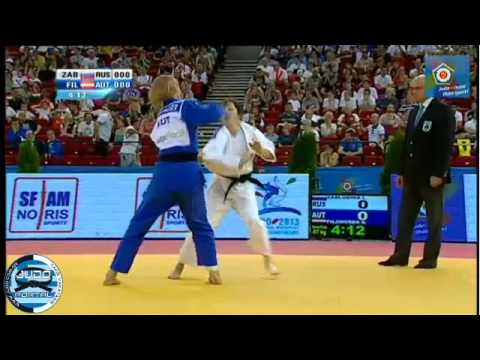 European Judo Championship Budapest 2013 Semifinal 57kg ZABLUDINA (RUS) - FILZMOSER Sabrina (AUT)