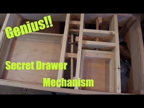 Secret (hidden) drawer mechanism!! So Cool!!!!
