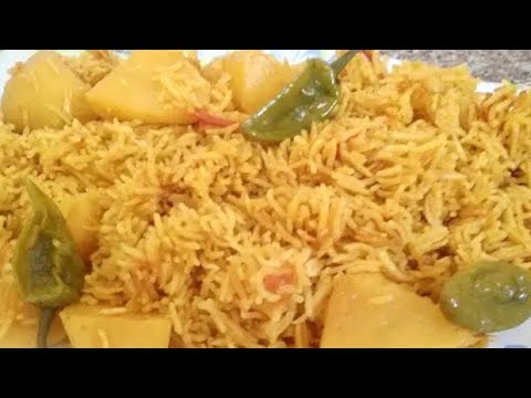 Aloo Tahari Recipe • masala Potato pilau rice recipe auntie  Jamilla’s Kitchen