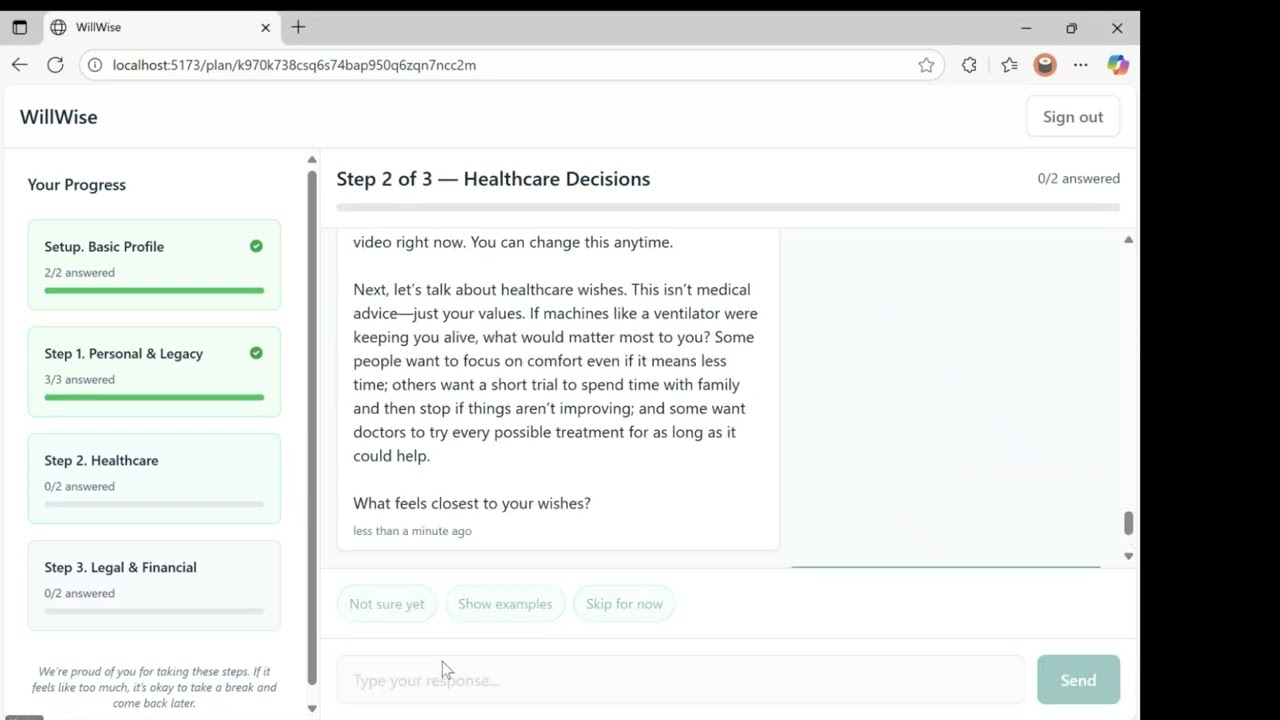 WillWise project preview