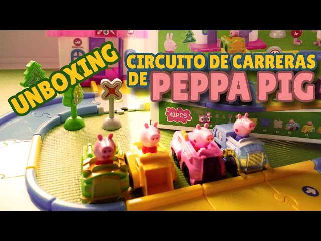 Vídeo relacionado con Hasbro Peppa Pig Peppa en la Ciudad Set de Juego para Niñas y Niños con Pista Ajustable, 1 vehículo y 1 Figura, con Sonido, para niños y niñas a Partir de 3 años de Edad