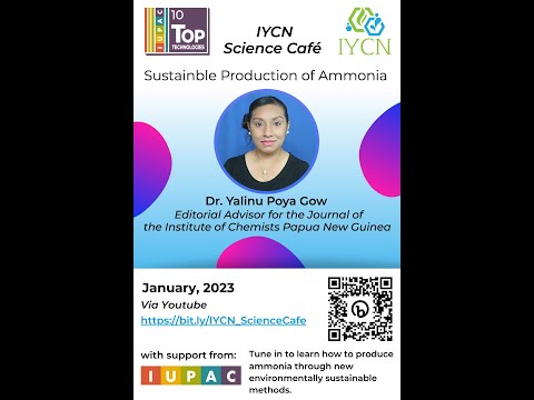 IYCN Science Café: Sustainable Production of Ammonia