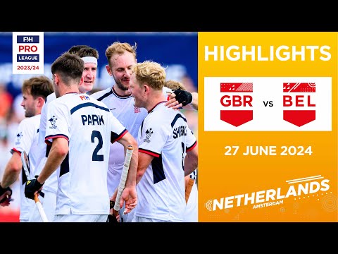 FIH Hockey Pro League 2023/24 Highlights - Great Britain vs Belgium (M) | Match 2