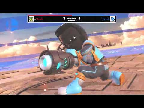 Wasabi (Greninja) vs lolyoshi (Steve, Mii Gunner) -  Losers Round 6  - Grinds & Shines