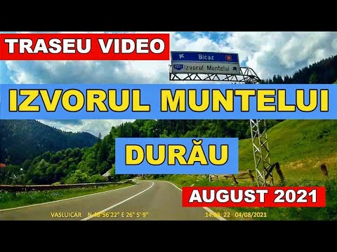 Drumul baraj BICAZ - statiunea DURAU traseu video DN 15 - DJ 155F judetul Neamt / Vacanta in Romania