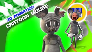 Cartoon Mouse Green Screen 3D Animation PixelBoom