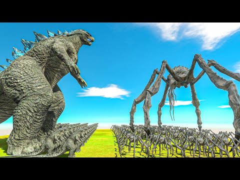 Growing Godzilla 2014 VS Scylla - Animal Revolt Battle Simulator