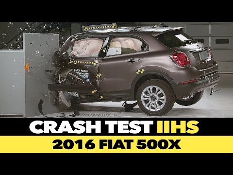 2016 Fiat 500X IIHS CRASH TEST Small Overlap
