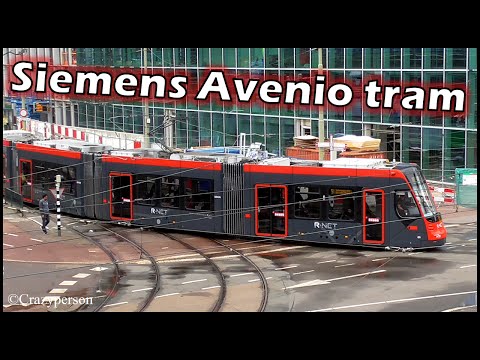 Nieuwe HTM tram rijdt op lijn 9 - Siemens Avenio Den Haag