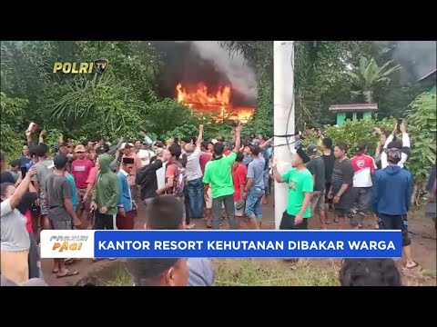 KANTOR RESORT KEHUTANAN DIBAKAR AKIBAT KONFLIK HEWAN BUAS