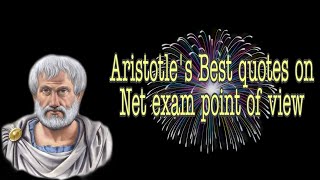 Aristotle's Best Quotes on Net exam point of view  || Motivational Quotes || Whatsapp status