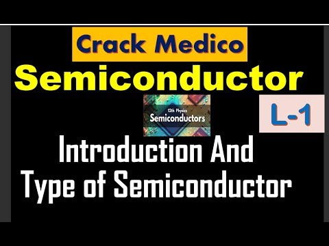 Semiconductor|Lecture1|Introduction and Type of Semiconductor for NEET-19 by CRACK MEDICO Video