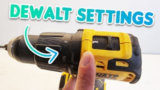 What Do The Settings On A DeWALT Drill Mean