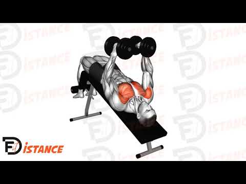 Exercice Écarté décliné avec haltères prise neutre