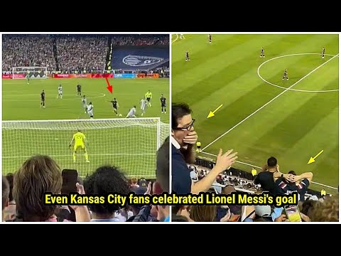 The fans' incredible reaction to Lionel Messi's long-range goal vs Sporting Kansas City 🤯🐐