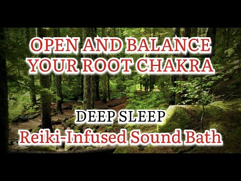 🌙 OPEN and Balance Your Root Chakra in this DEEP SLEEP asmr Reiki-Infused Sound Bath.