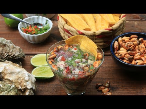 Fresh oyster ceviche recipe