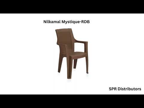 Brown virgin polymer nilkamal premim chair mystique