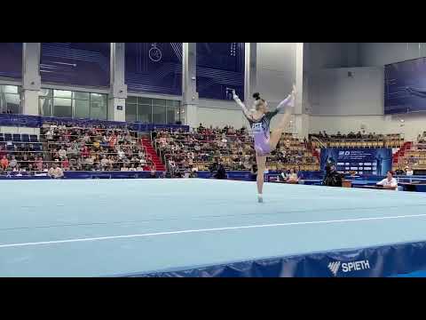 Yana Vorona floor exercise event final Russian Championships 2022