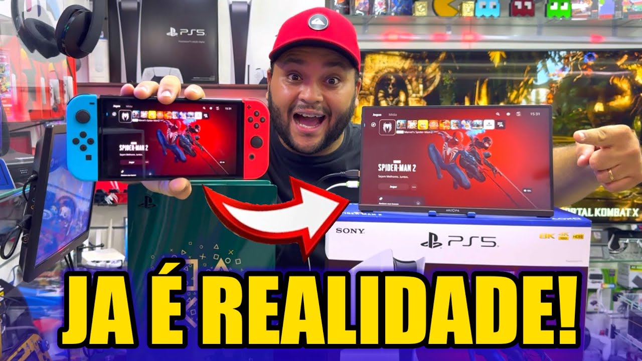 INACREDITÁVEL MAS... PS5 ESTÁ RODANDO no NINTENDO SWITCH IGUAL PLAYSTATION PORTAL