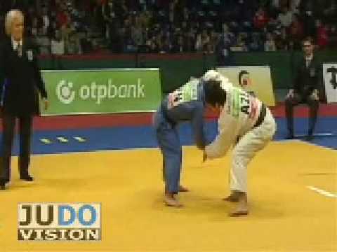 JUDO 2009 Grand Prix Hamburg: Hiroaki Hiraoka 平岡 拓晃 (JPN) - Asim Godjayev (AZE)