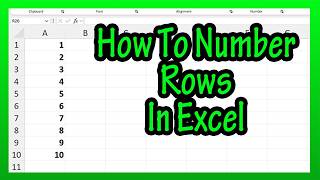 How To (Quickly) Number Rows Down A Column (Automatically) In Excel Explained