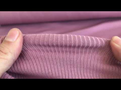 Rib jersey - roze - katoen