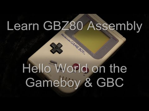Hello World on the Gameboy and Gameboy Color - GBZ80 Assembly Lesson H9