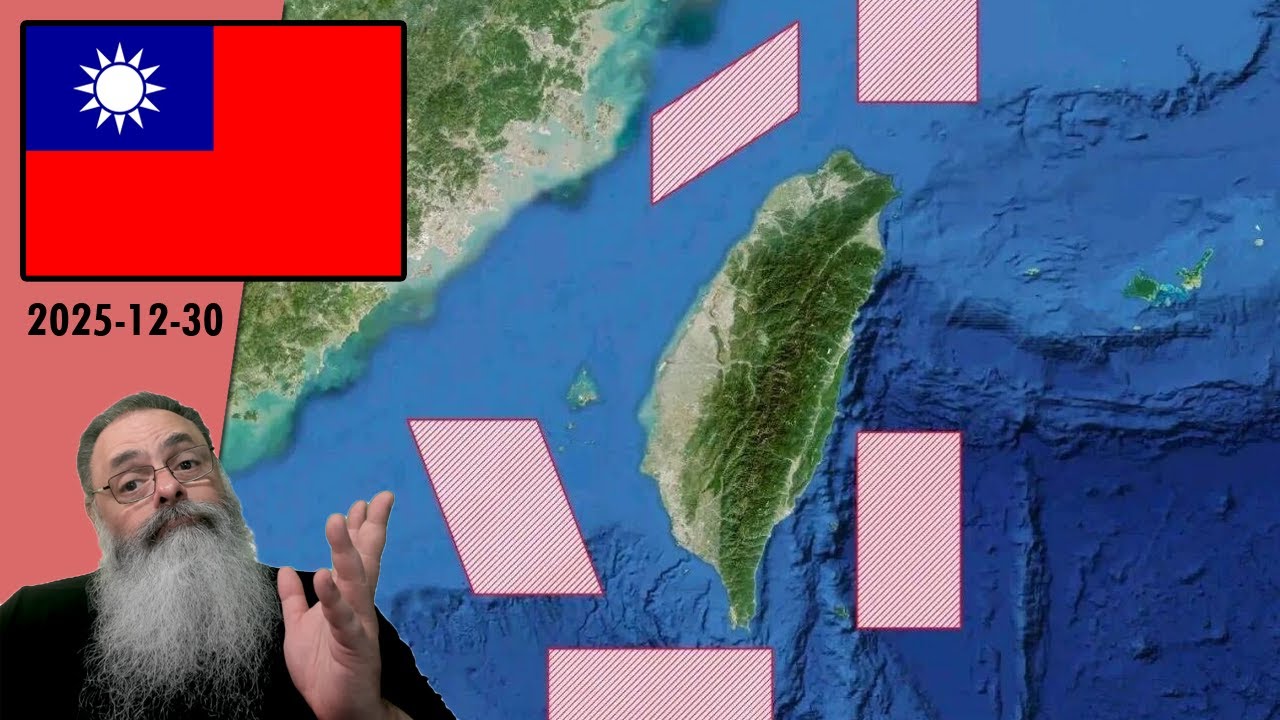 #Taiwan 2025-12-30: CHINA faz MAIS UM exercício MILITAR em TORNO de TAIWAN em flagrante AGRESSÃO