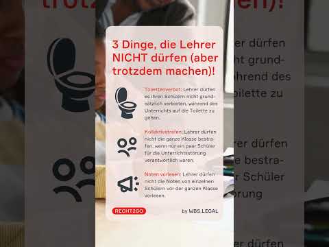 Was euer Lehrer macht, aber eigentlich gar nicht darf!​ ​😲 | WBS.LEGAL #shorts