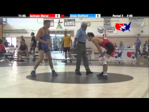 2012 Univ. WTT: 74 KG - Jackson Morse (Illini WC) vs. Jesse Stafford (Falcon TC)