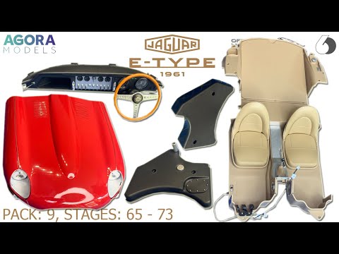 Stavba Pack 9 Big Scale Modelu 1961 JAGUAR E-TYPE 1:8 od Agora Models -  Stages: 65 - 73