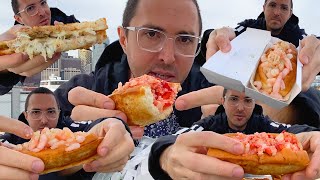 LOBSTER SHRIMP CRAB SEASIDE GRILLED CHEESE PARTY * BEFORE TIMES OUTDOOR MUKBANG* NOMNOMSAMMIEBOY