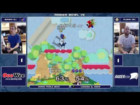 Raider Bowl VII Melee Singles - Bones (Falco) vs Plank (Sheik) - Grand Finals