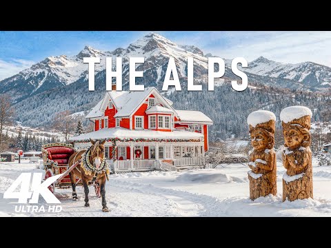 The Andes Winter 4K ❄️ Majestic Snowy Mountains & Relaxing Piano Music | Scenic Relaxation