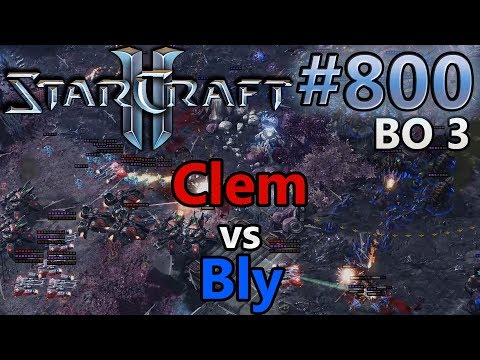 StarCraft 2 - Replay-Cast #800 - Clem (T) vs Bly (Z) [German]