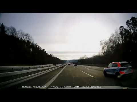 Fahrt von Schwabach nach Manching zum Spotter Point als Zeitraffer