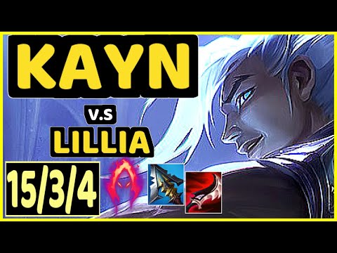 DAMONTE (KAYN) vs LILLIA - 15/3/4 KDA JUNGLE GAMEPLAY - NA Ranked MASTER