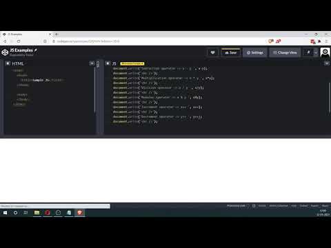Arithmetic Operators In Javascript Learn Html Css Js