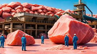 Como se Fabrica la Sal Rosa del Himalaya 🧂  Increíble Proceso en MEGA FABRICA