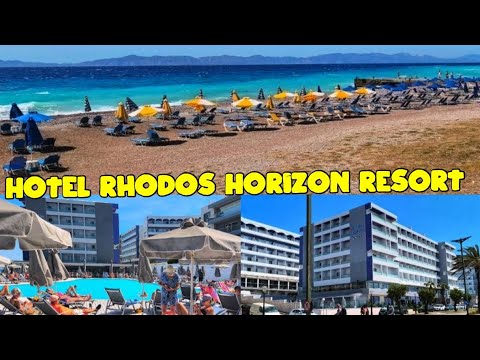 Hotel Rhodos Horizon Resort ⭐⭐⭐⭐ Pool and Beach  🏊🔆🏖️🔆🇬🇷