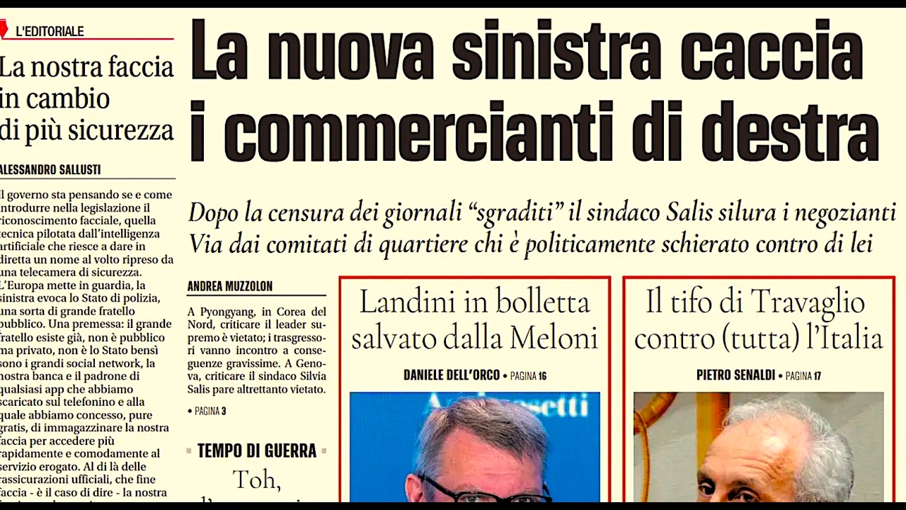 RASSEGNA STAMPA 31 LUGLIO 2026. QUOTIDIANI NAZIONALI ITALIANI  PRIME PAGINE DEI GIORNALI DI OGGI.