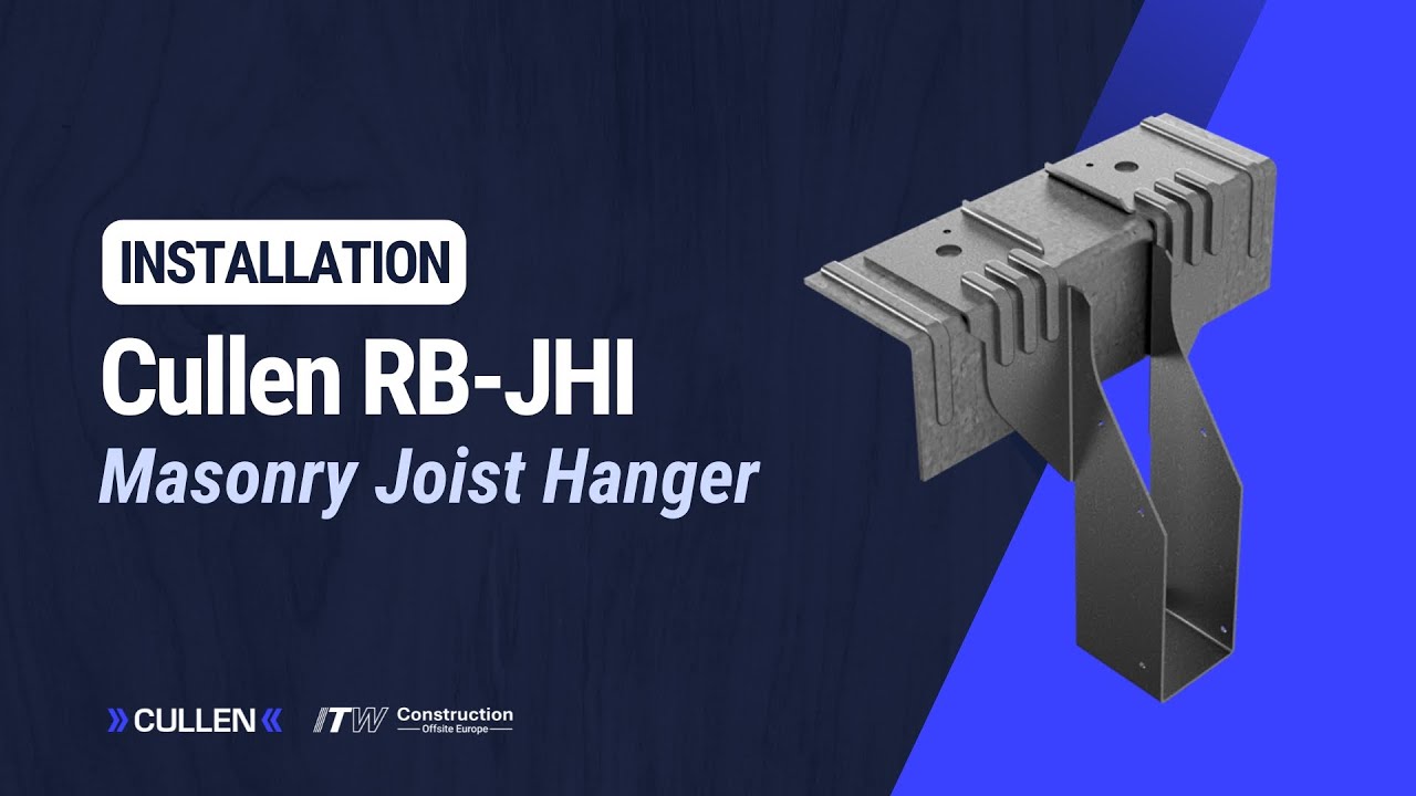 Cullen Rapid Build Masonry Joist Hanger (RB-JHI): Installation