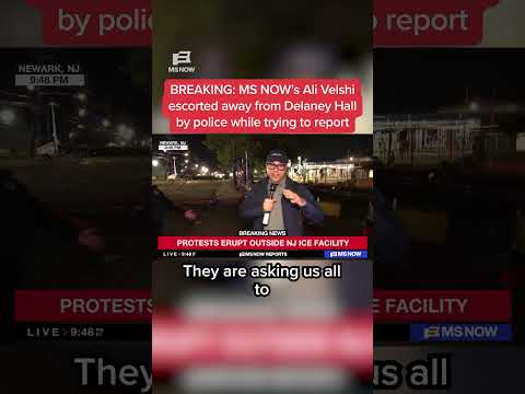 MS NOW's Ali Velshi escorted away from Delaney Hall by police while trying to report
