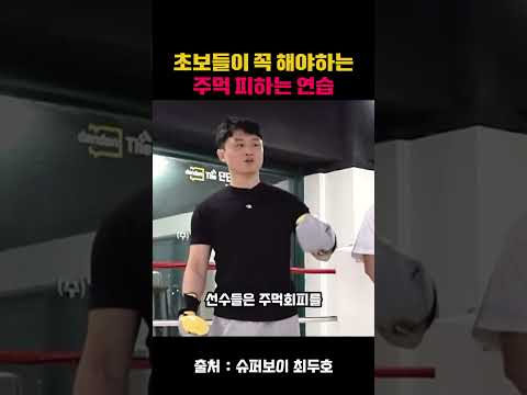 초보들이 꼭 해야하는주먹 피하는 연습  (Feat 최두호) #최두호 #슈퍼보이최두호  #ufc #종합격투기 #mma #복싱 #boxing #격투기