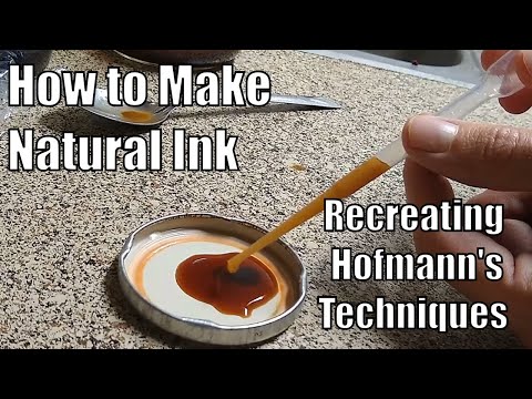 How to Make and Age Natural Ink - Murder Among the Mormons Style!