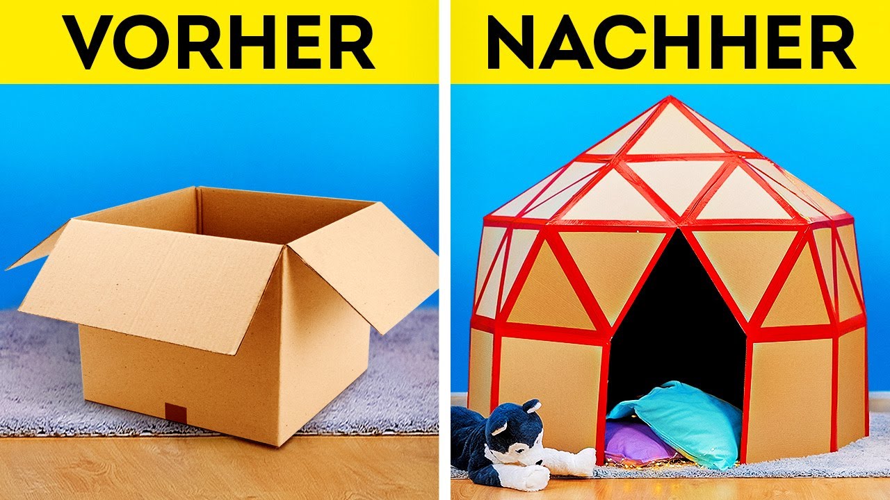 15 KARTON-BASTELEIEN || EINFACHE UPGRADE-HACKS UND PLASTIK RECYCLING-IDEEN