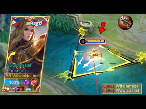 LANCELOT AGGRESSIVE ONE SHOT BUILD 🔥 | INSANE DAMAGE!! | TOP 1 LANCELOT FAST HAND GAMEPLAY | MLBB