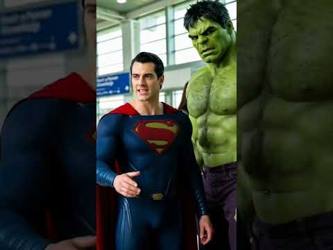 Superman y Hulk van a Cienaga de Oro #superman #marvel #hulk #dc